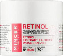 Fettige Anti-Falten Gesichtscreme 70+ №504 - Mincer Pharma Retinol № 504