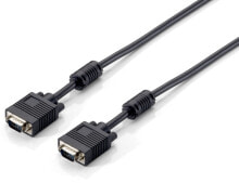 Компьютерные разъемы и переходники Equip 118814 VGA кабель 10 m VGA (D-Sub) Черный