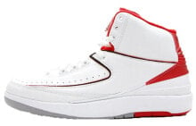 Jordan Air Jordan 2 Retro White Red CDP (2008) 中帮 复古篮球鞋 男款 白红 / Кроссовки Jordan Air Jordan 308308-162