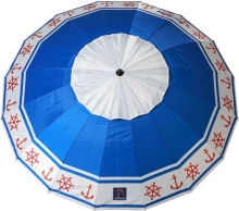 Beach parasol Blue Ø 240 cm SPF50+ Anchor