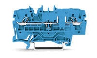 Wago 2002-1604 клеммная коробка 2 Синий