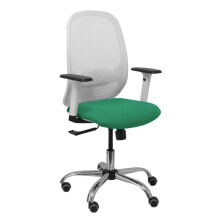 Office Chair P&C 354CRRP White Green Emerald Green