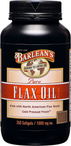Рыбий жир и Омега 3, 6, 9 barlean&#039;s Pure Flax Oil Льняное масло с высоким содержанием омега 3 250 гелевых капсул