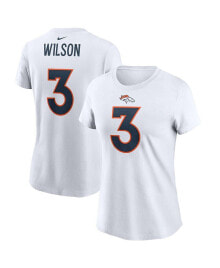 Nike women's Russell Wilson White Denver Broncos Player Name & Number T-shirt