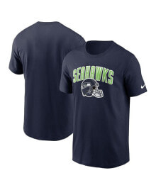 Nike men's College Navy Seattle Seahawks Team Athletic T-shirt