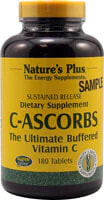 Витамин С NaturesPlus C-Ascorbs Гипоаллергенный буферизованный витамин С без глютена 180 таблеток