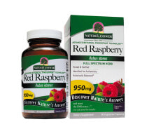 Фрукты и ягоды Nature's Answer Red Raspberry Растительный порошок красной малины 950 мг 90 растительных капсул