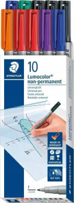 Staedtler STAEDTLER Universalstift Lumocolor F non-perm 10St,Faltschac