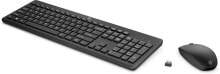 Комплекты из игровых клавиатуры и мыши HP 235 клавиатура Беспроводной RF Черный 1Y4D0AA