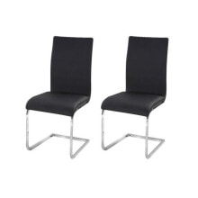 Мягкие стулья и полукресла lEA набор из 2 стульев для столовой - имитация черного цвета - современный стол - L 43 x D 56 см