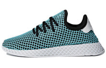 adidas originals Deerupt Runner Parley 低帮 跑步鞋 男款 蓝黑 / Кроссовки Adidas originals Deerupt Runner Parley CQ2623