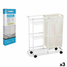 Bathroom Shelves Confortime Laundry Bag Metal 69 x 22,5 x 75 cm (3 Units) (69 x 22.5 x 75 cm)