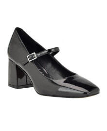 Calvin Klein women's Jatlee Square Toe Block Heel Dress Pumps