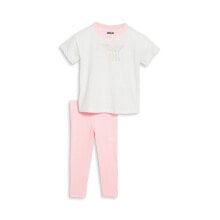 Puma 2 Pc Crew Neck T-Shirt Leggings Set Toddler Girls Size 4T 85967101