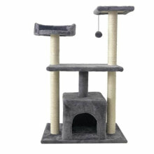 Scratching Post for Cats Romy Grey Ø 7 cm 60 x 40 x 25 cm