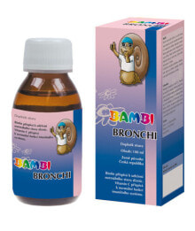 Витамины и БАДы от простуды и гриппа Joalis Bambi Bronchi Жидкий растительный комплекс для нормальной функции дыхательной системы 100 мл