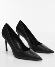 Черные женские туфли на каблуке MANGO (Манго)