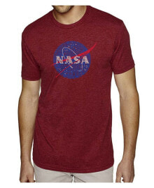 LA Pop Art mens Premium Blend Word Art T-Shirt - Nasa Meatball Logo