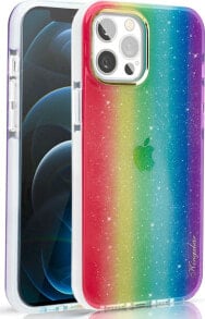 Kingxbar Kingxbar Ombre etui pokrowiec iPhone 12 Pro Max wielokolorowy