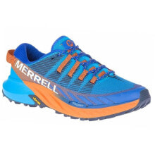 Мужская спортивная обувь мужские кроссовки спортивные для бега синие текстильные низкие Merrell Agility Peak 4