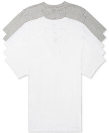 Men's 5-Pk. Cotton Classics V-Neck Undershirts, Created for Macy's