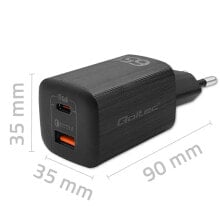 QOLTEC 50766 65W USB-A and USB-C wall charger