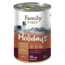 FAMILY FIRST Holidays Adult Lamb Beef Potato 400g Wet Dog Food