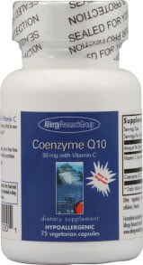Коэнзим Q10 Allergy Research Group Coenzyme Q10 with Vitamin C Коэнзим Q10 с витамином С 50 мг - 75 вегетарианских капсул