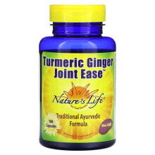 Nature's Life, Joint Ease, куркума и имбирь, 100 капсул
