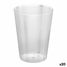 Set of reusable glasses Algon Cider Transparent 10 Pieces 480 ml (20 Units)