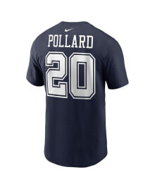 Nike men's Tony Pollard Navy Dallas Cowboys Player Name and Number T-shirt