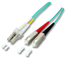 Кабели и разъемы для аудио- и видеотехники Lightwin LDP-50 LC-SC 5.0 OM3 волоконно-оптический кабель 5 m Синий