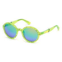 Мужские солнцезащитные очки Мужские очки солнцезащитные круглые зеленые  Diesel DL02644895Q Зеленый ( 48 mm)