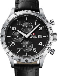 Купить мужские аналоговые часы Swiss Military by Chrono: Swiss Military SM34084.05 chrono 42 mm 10ATM