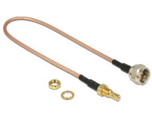 Комплектующие для сетевого оборудования DeLOCK 13025 коаксиальный кабель 0,25 m SMB F RG-316 Коричневый