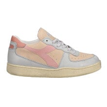 Купить мужская спортивная обувь Diadora: Diadora Mi Basket Low Used Lace Up Mens Grey, Orange Sneakers Casual Shoes 1790