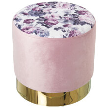 Pouffe Alexandra House Living Pink Velvet Wood 36 x 36 x 36 cm