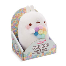 NICI Molang With Rainbow Flower 16 cm In Gift Box teddy