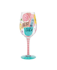 Enesco lolita Best Mom Ever Wine Glass, 15 oz
