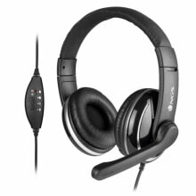 Headphones with Microphone NGS NGS-HEADSET-0196 Black
