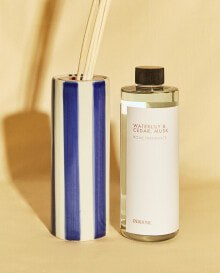 (400 ml) reed diffuser + waterlily & cedar, musk refill