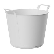 Multi-purpose Plastic Basket Plastiken 88101 White 42 L