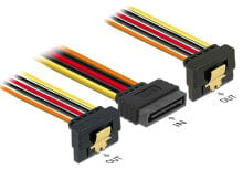 Компьютерные кабели и коннекторы DeLOCK 60145 кабель SATA 0,15 m SATA 15-контактный Черный, Оранжевый, Красный, Желтый