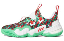 adidas Trae Young 1.0 christmas 特雷杨一代 圣诞 耐磨 低帮 复古篮球鞋 男款 红绿 / Кроссовки Adidas Trae Young 1.0 Christmas GY0305