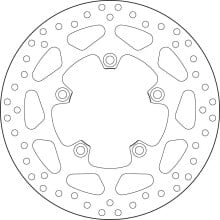 BREMBO 68B407H5 Rear Brake Disc