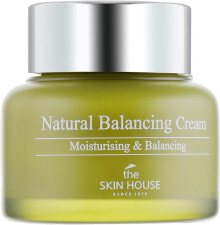 Natürliche ausgleichende und feuchtigkeitsspendende Gesichtscreme mit Aloe Vera und grünem Tee für gemischte, empfindliche und Problemhaut - The Skin House Natural Balancing Cream