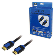 LogiLink CHB1110 HDMI кабель 10 m HDMI Тип A (Стандарт) Черный, Синий