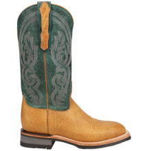 Купить женские высокие ботинки Lucchese: Lucchese Ruth Square Toe Cowboy Womens Green Casual Boots M3693-WF