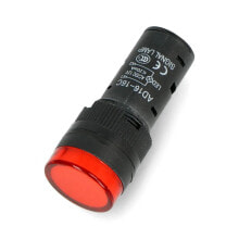 LED indicator 12V AC/DC - 19mm - red