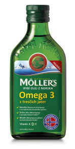 Рыбий жир и Омега 3, 6, 9 Mollers Omega 3 Fish Oil from Liver Crackle Рыбий жир Omega 3 из печени трески 250 мл